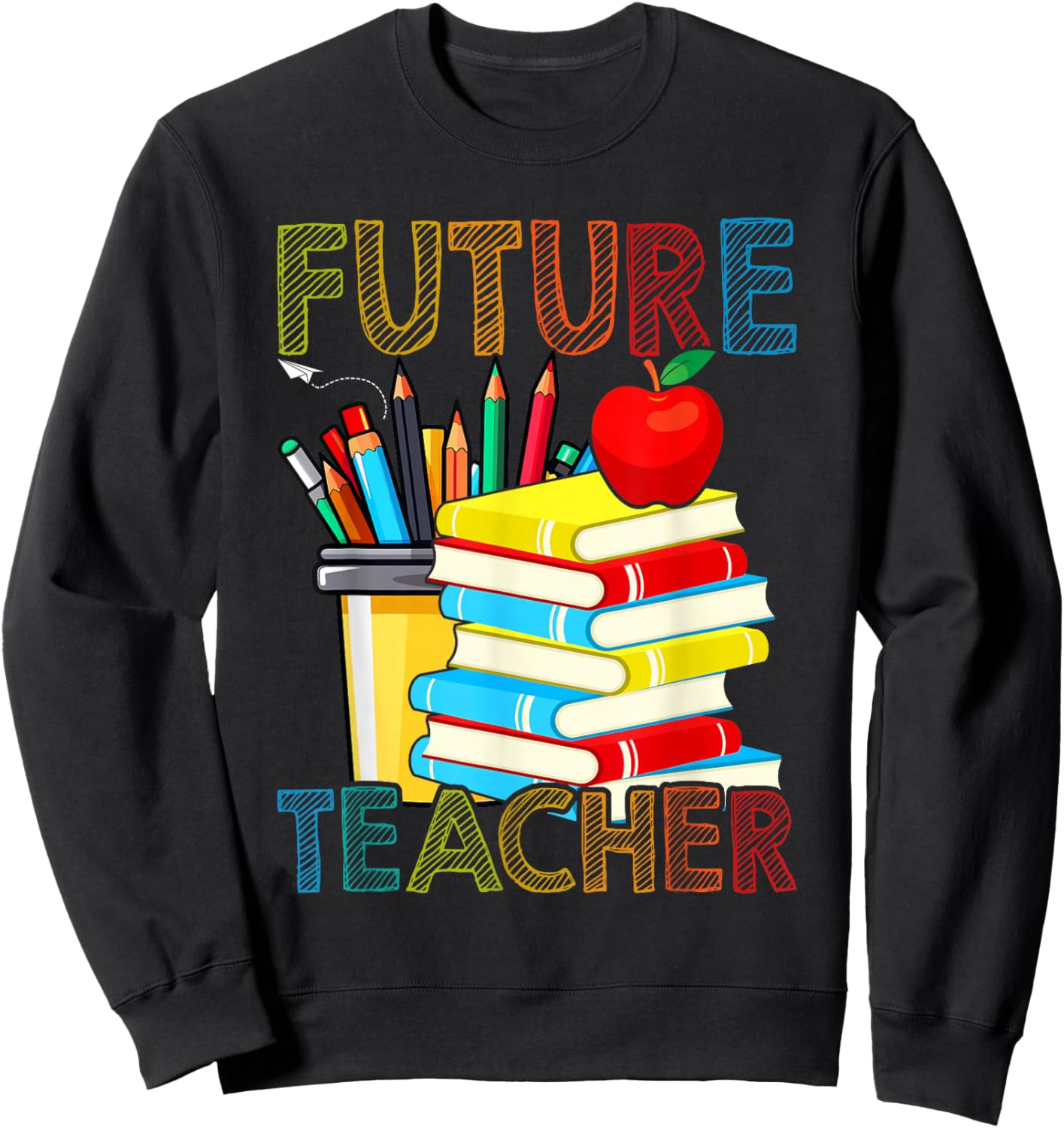 Future Teacher Costume for Kids Sweatshirt - Sweatshirt | Black