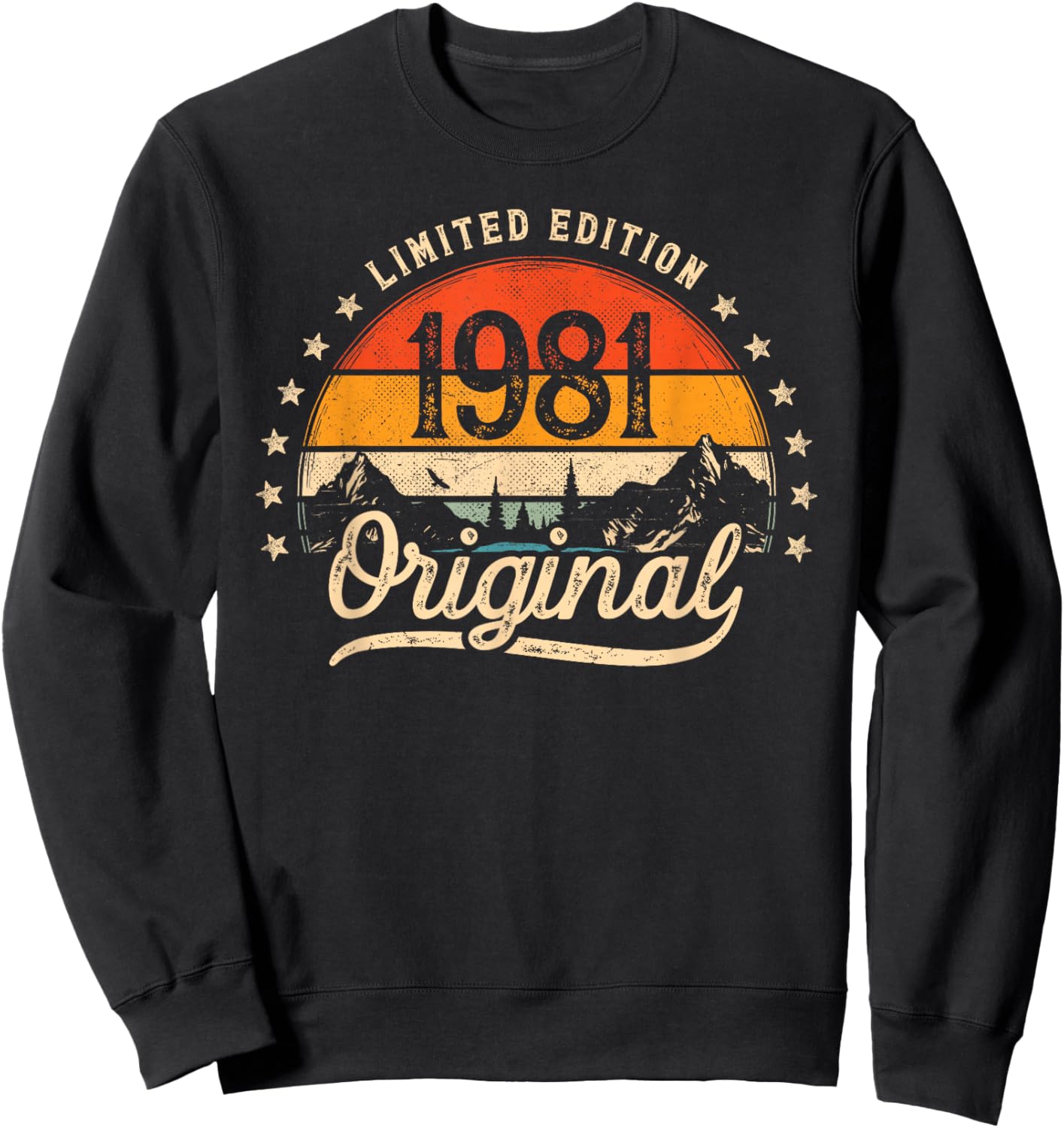 Limited Edition Original 1981 Vintage 45. Geburtstag Mann Sweatshirt - Sweatshirt | Black