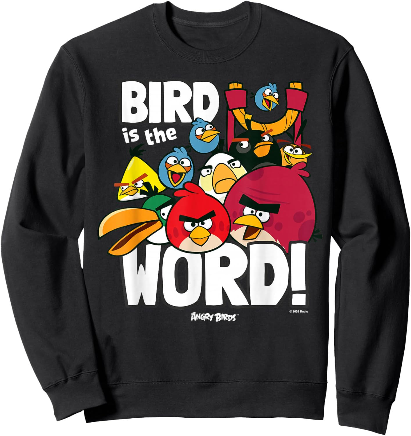 Angry Birds Group Bird is the Word Sweatshirt - Sweatshirt | Black