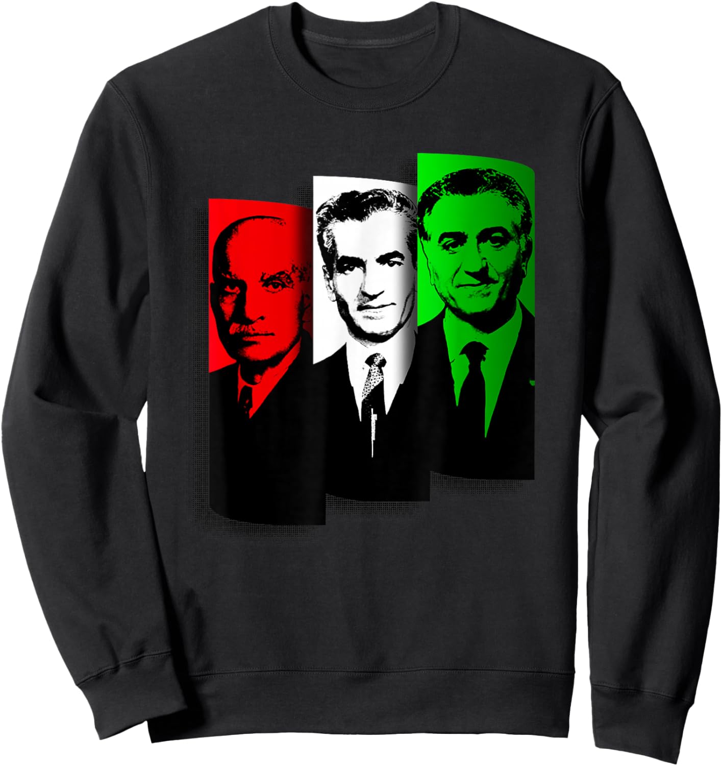Shahs of Iran Pahlavi Monarchy Persian Leaders Sweatshirt - Sweatshirt | Black