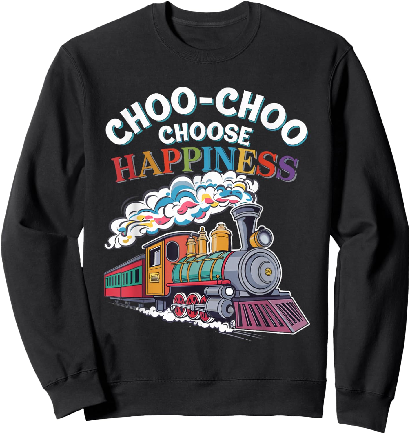 Trainspotting Railway Enthusiast Locomotive Lover Train Sweatshirt - Sweatshirt | Black