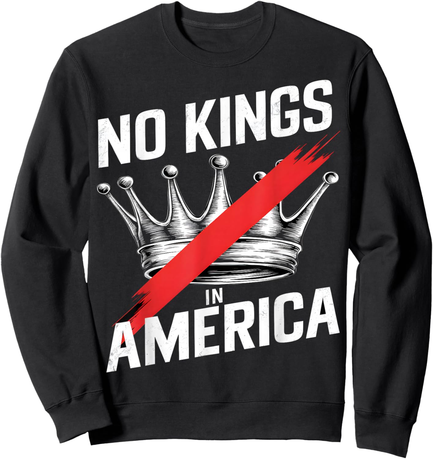 No Kings in America Court Ruling Protest Save Democracy Sweatshirt - Sweatshirt | Black