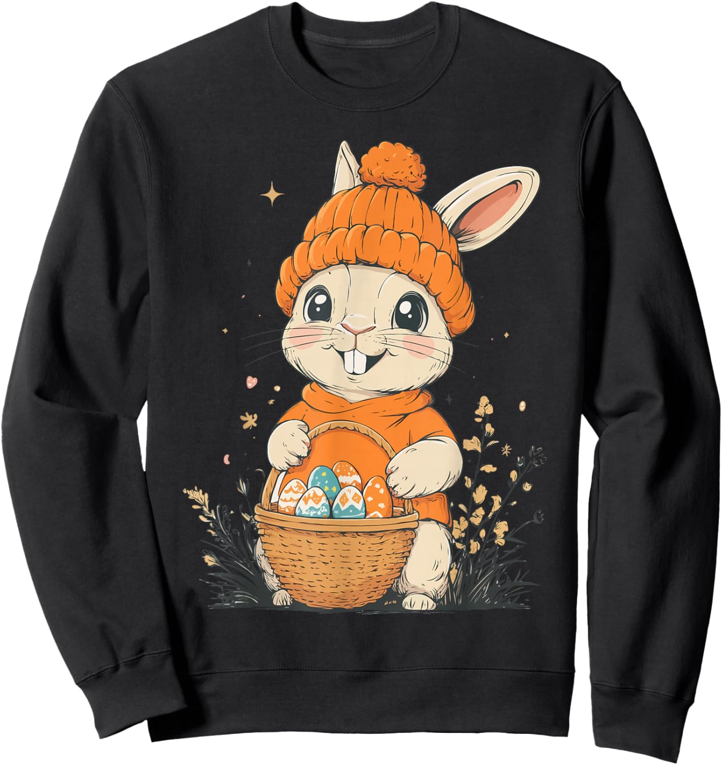 Easter Bunny Costume for Kids Girls Boys Decoration Easter Bunny , Black, S Sweatshirt - Sweatshirt | Black
