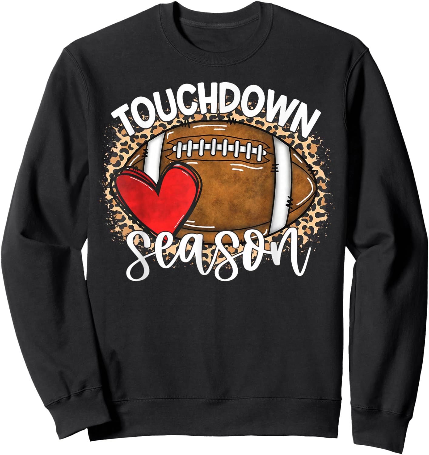 Touchdown Season American Football Game Day Thanksgiving Sweatshirt - Sweatshirt | Black