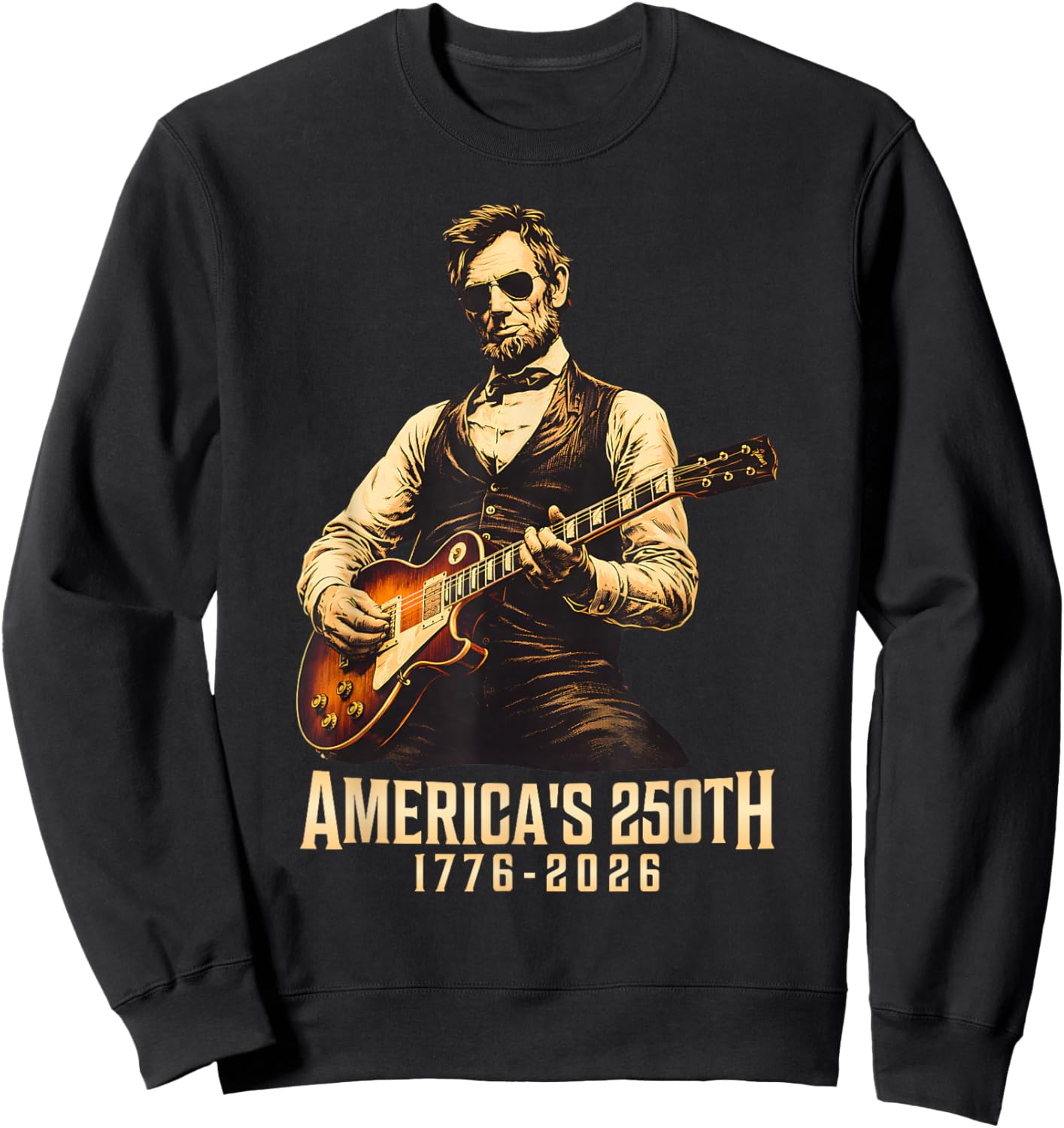 250 Years American 250th Anniversary USA Patriotic 4th July Sweatshirt - Sweatshirt | Black