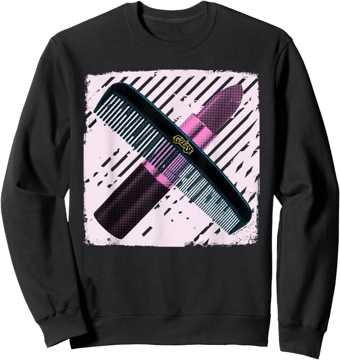 Grease T Birds & Pink Ladies Comb & Lipstick Sweatshirt - Sweatshirt | Black