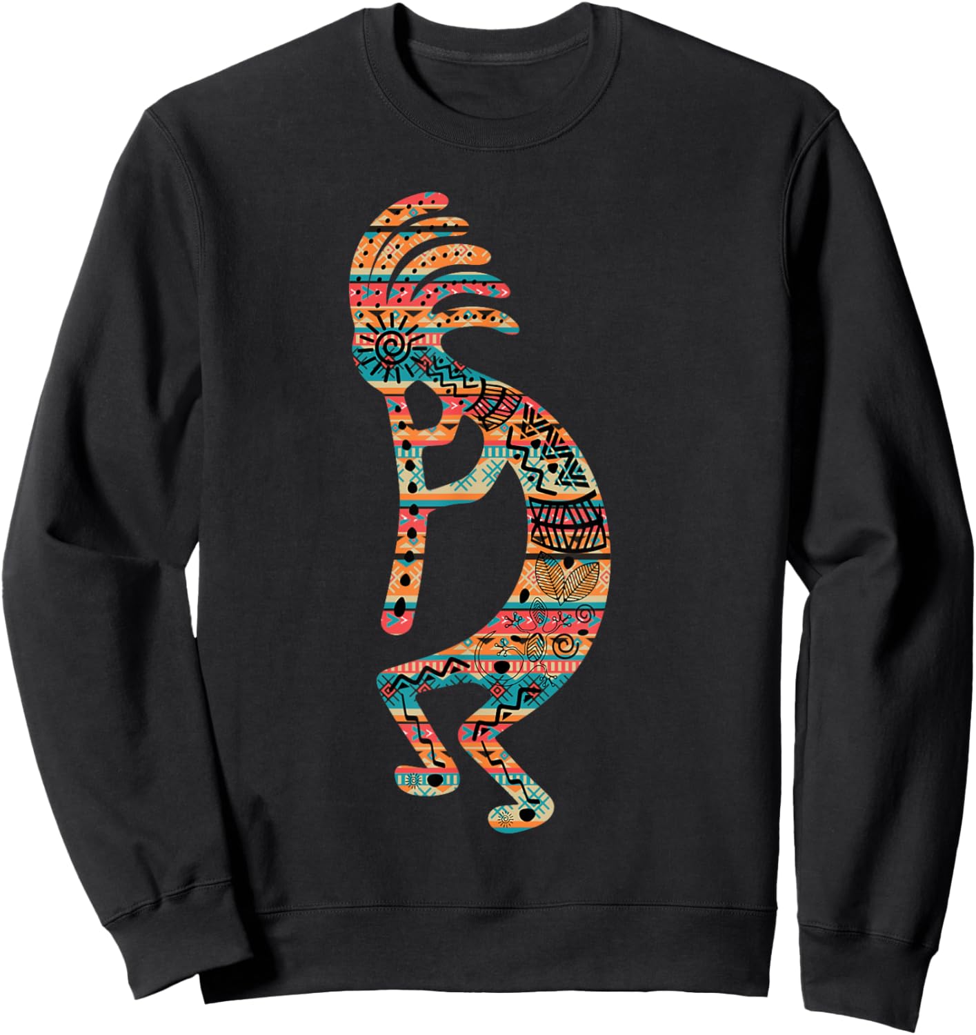 Kokopelli Native American Southwest Tribe Indigenous Pride Sweatshirt - Sweatshirt | Black