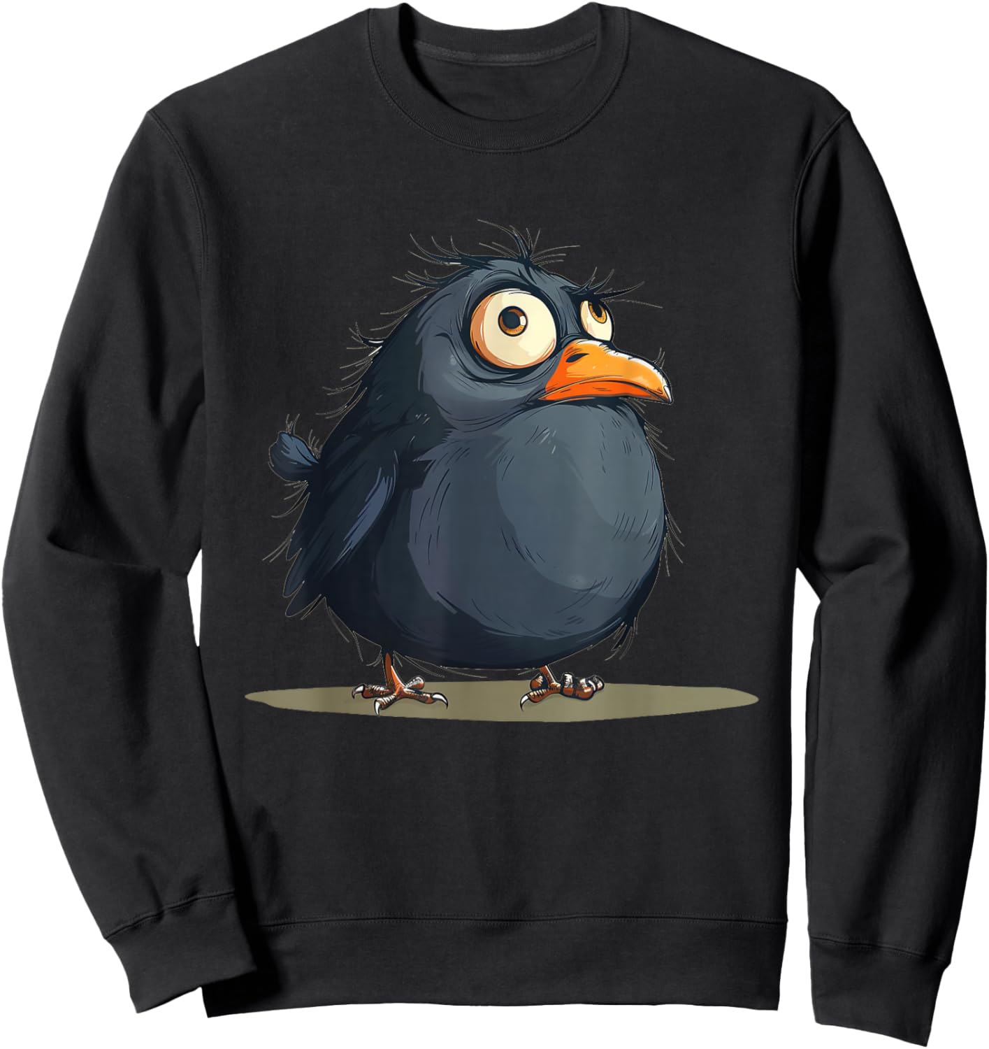 Pretty Plump Bird for funny fluffy Fat Birds Lovers Sweatshirt - Sweatshirt | Black