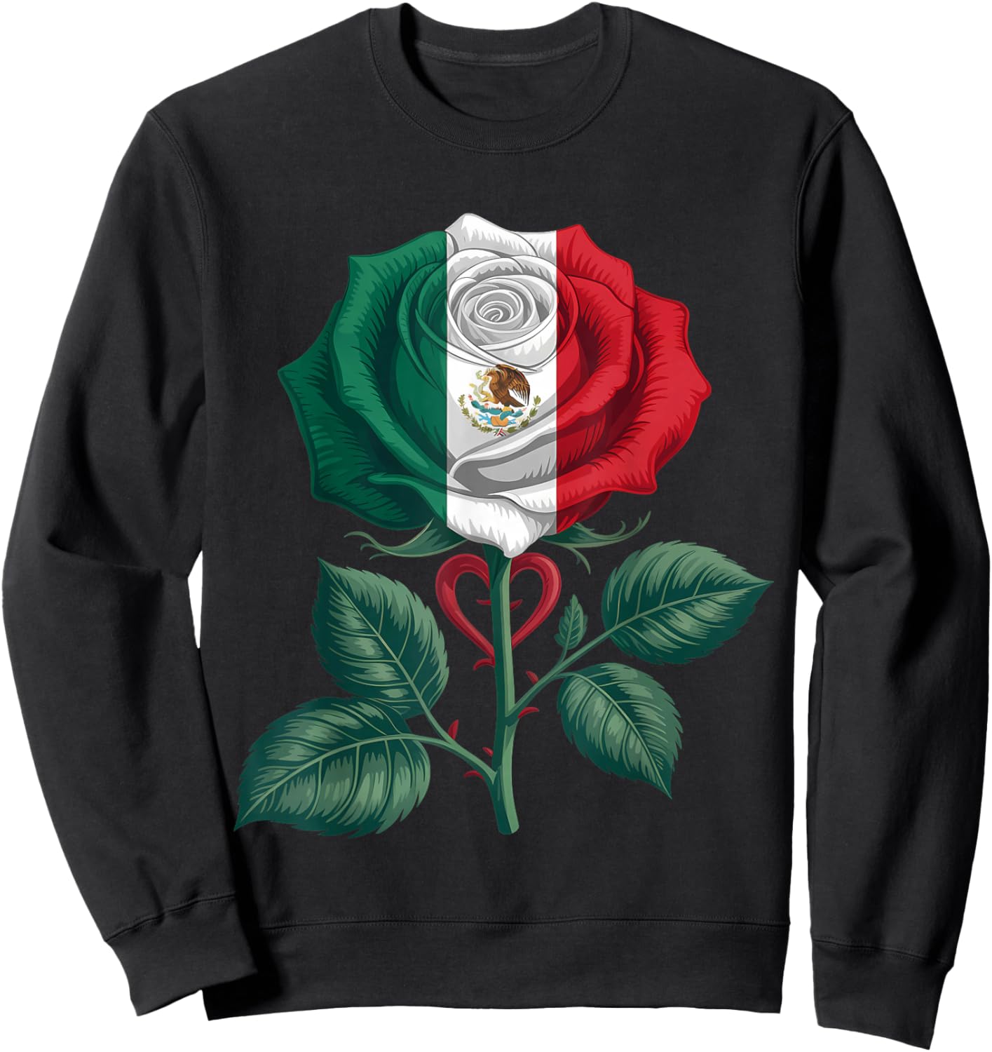 Mexico Flag Mexican Pride Mexican Roots Mexican Flag Sweatshirt - Sweatshirt | Black