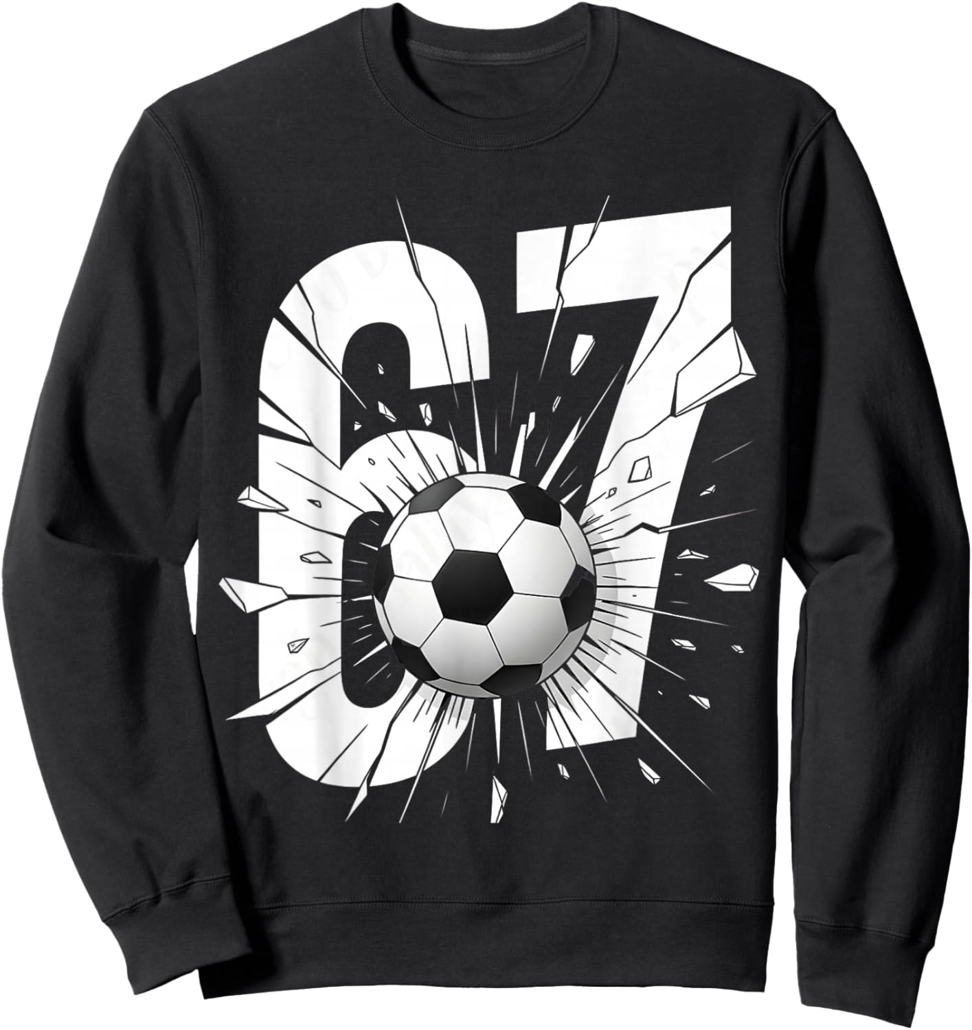 67 Soccer Six Seven Soccer Boys Youth Soccer Sweatshirt - Sweatshirt | Black