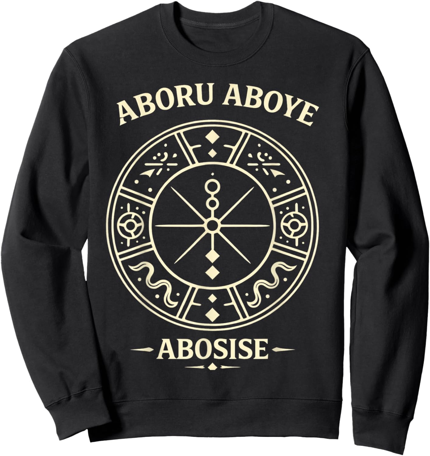 ABORU ABOYE ABOSISE Ifa Greeting Sweatshirt - Sweatshirt | Black