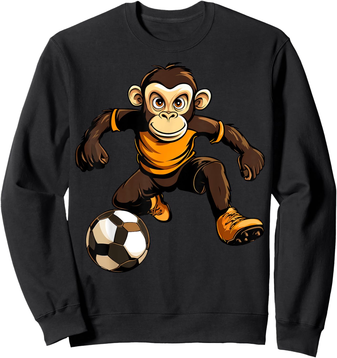 Monkey Soccer Sweatshirt - Sweatshirt | Black