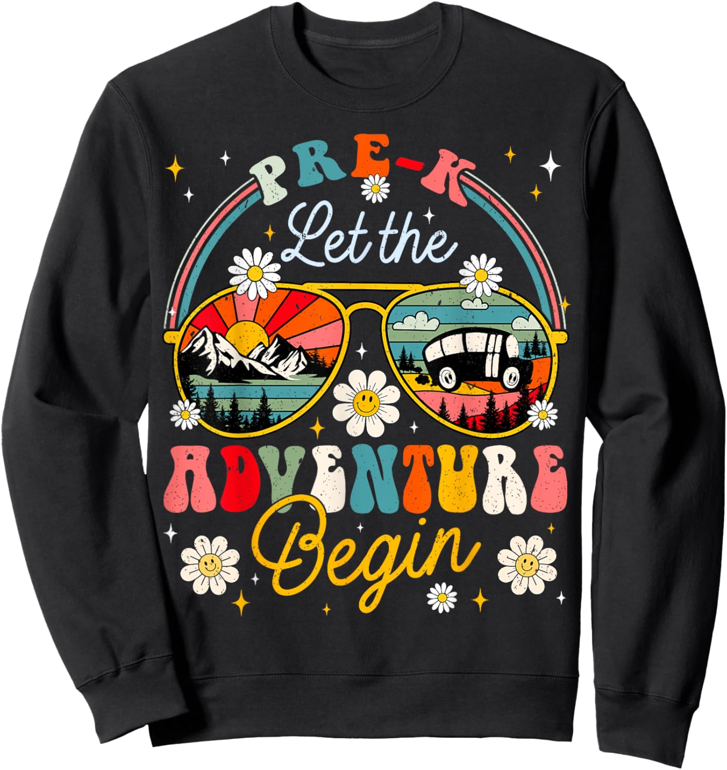 First Day Of Pre K Let The Adventure Begin Pre K Teacher Women Sweatshirt - Sweatshirt | Black