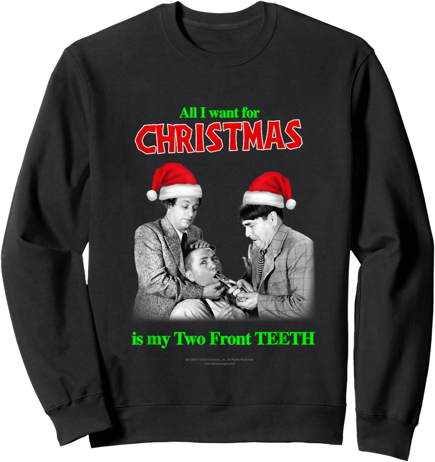 Two Front Teeth Sweatshirt - Sweatshirt | Black