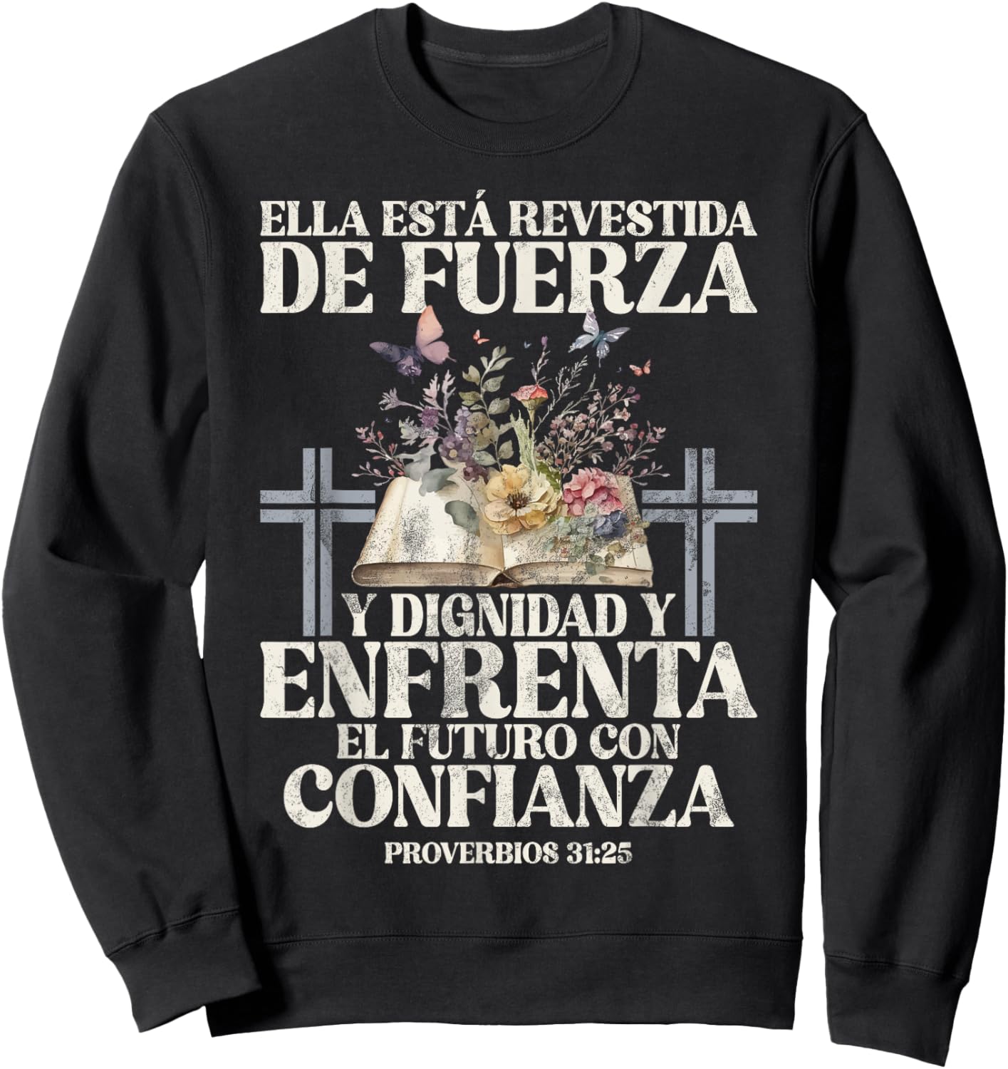 Christian Spanish Español Cristianos Religious Jesus God Sweatshirt - Sweatshirt | Black