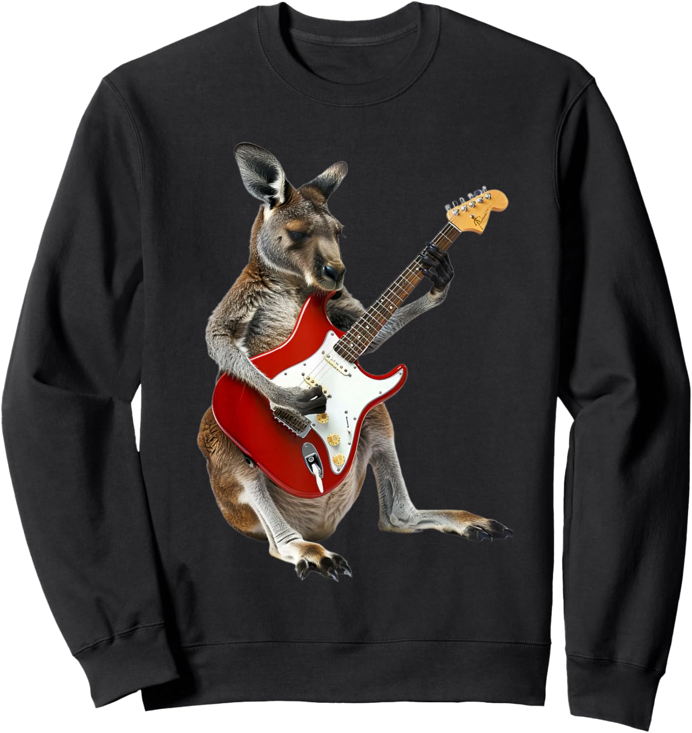Kangaroo Guitar Sweatshirt - Sweatshirt | Black