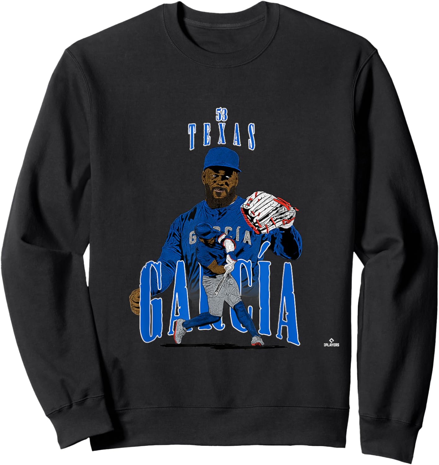 Adolis Garcia | Texas Baseball Players | MLBAGA3002 Sweatshirt - Sweatshirt | Black