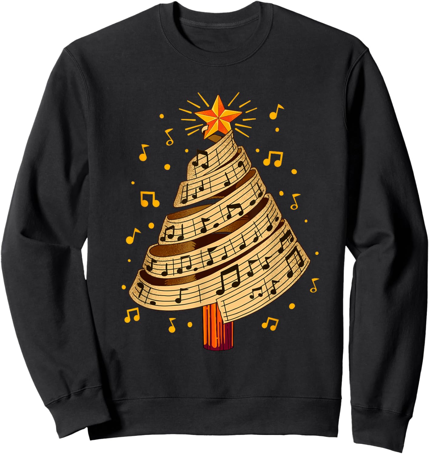 Christmas Tree Musical Sweatshirt - Sweatshirt | Black