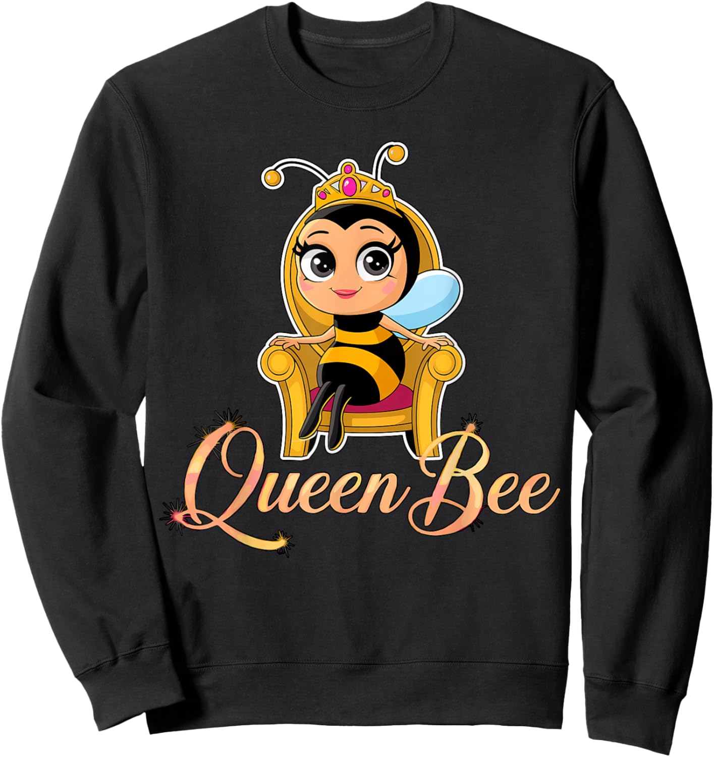 Queen Bee Girl Boss Empowerment Sweatshirt - Sweatshirt | Black