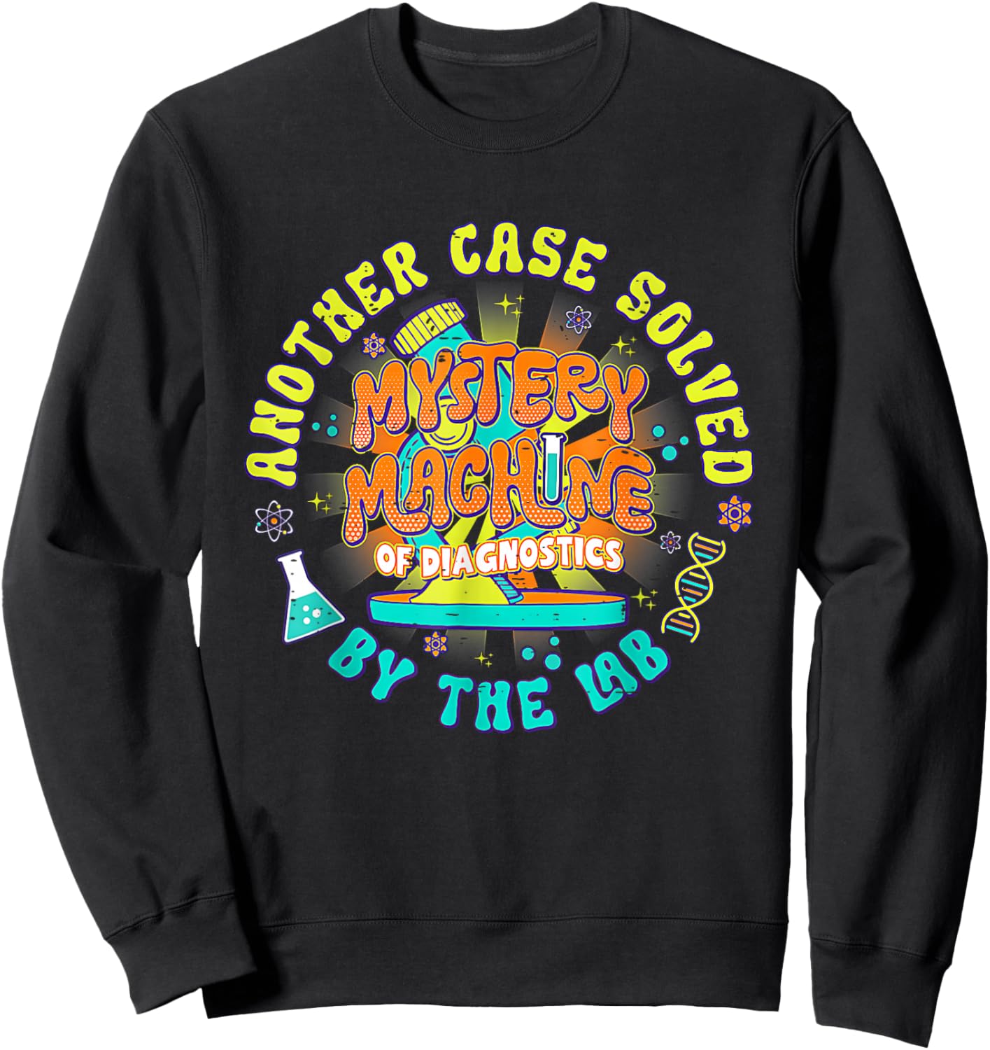 Another Case Solved By The Lab Week 2025 Mystery Machine Sweatshirt - Sweatshirt | Black