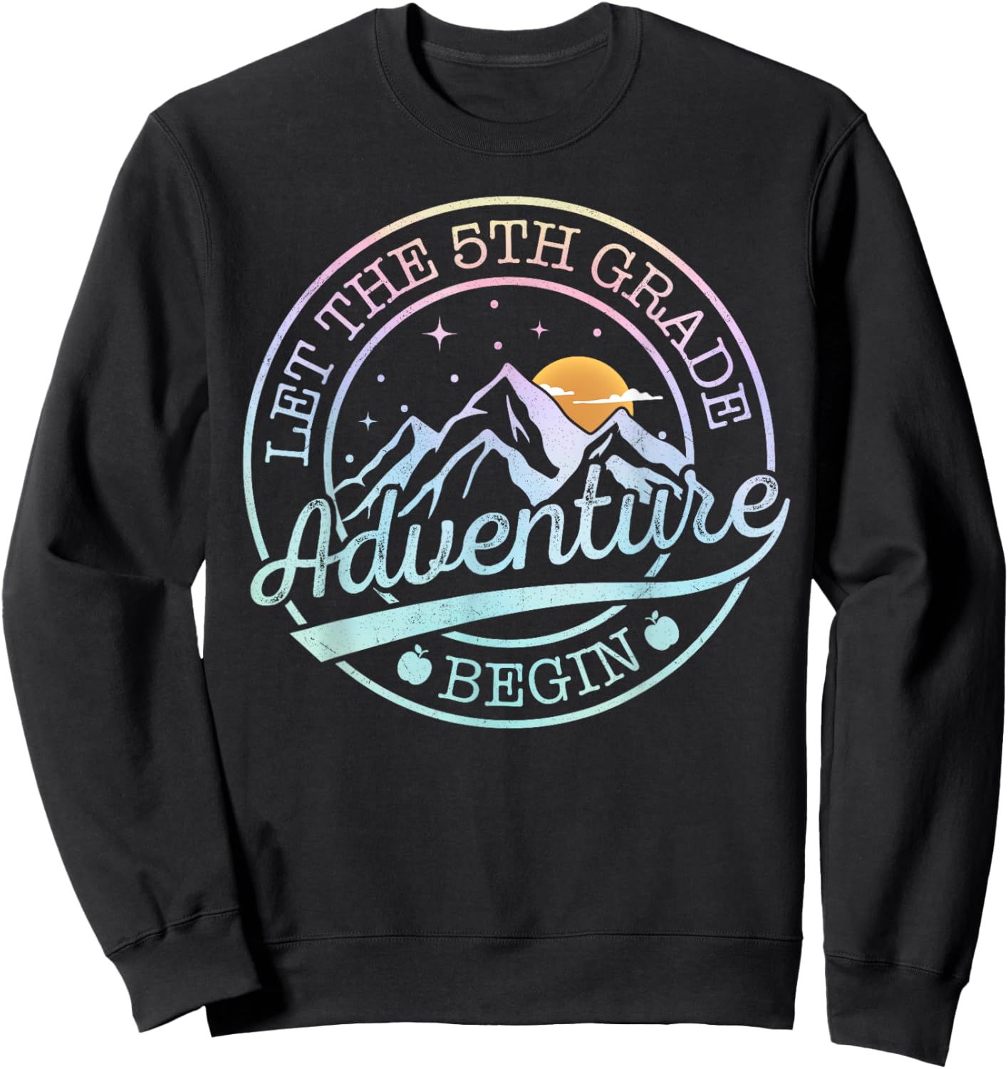 5th Grade Teacher Shirt Boys Let 5th Grade Adventure Begin Sweatshirt - Sweatshirt | Black