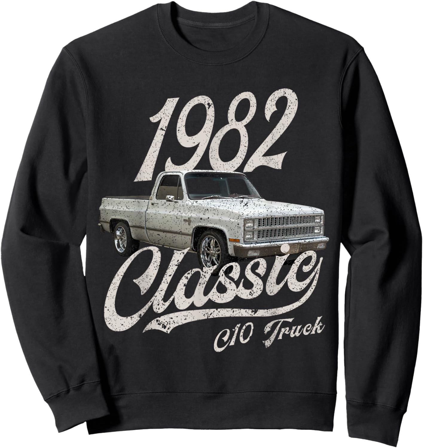 1982 82 C10 Truck Sweatshirt - Sweatshirt | Black