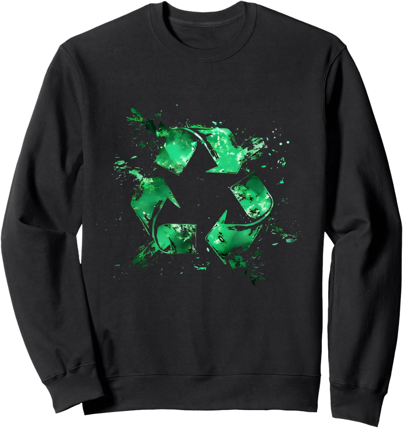 Vintage recycling , recycle Sweatshirt - Sweatshirt | Black