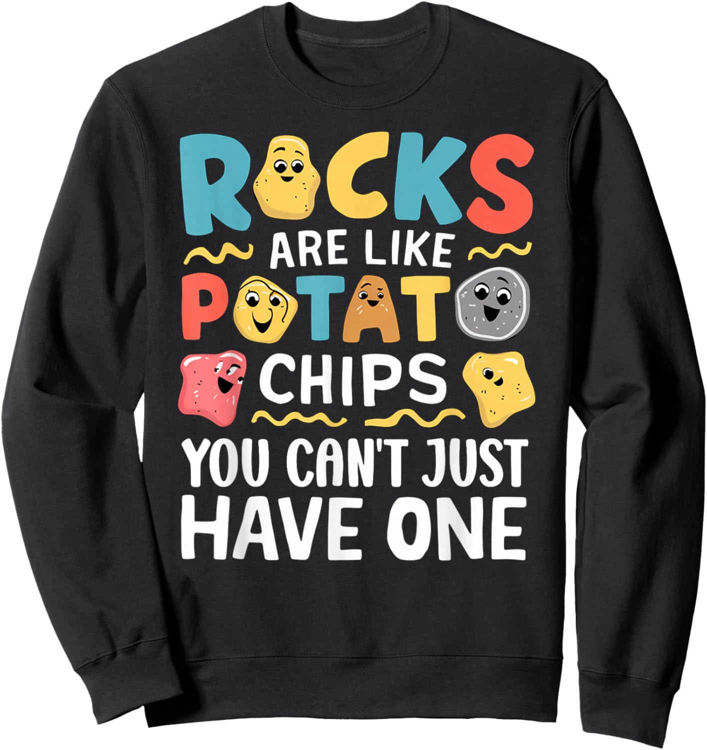 Geology Ores Minerals Gems and Crystals Rock Collecting Sweatshirt - Sweatshirt | Black