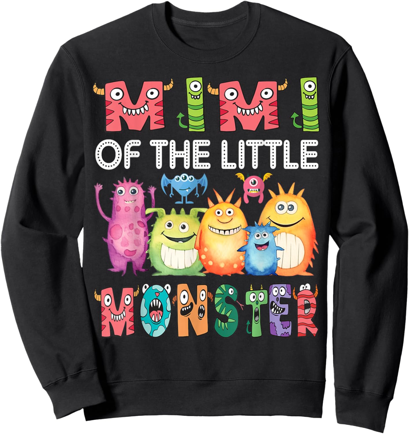 Mimi Of The Little Monster Kids 1St Birthday Party Sweatshirt - Sweatshirt | Black