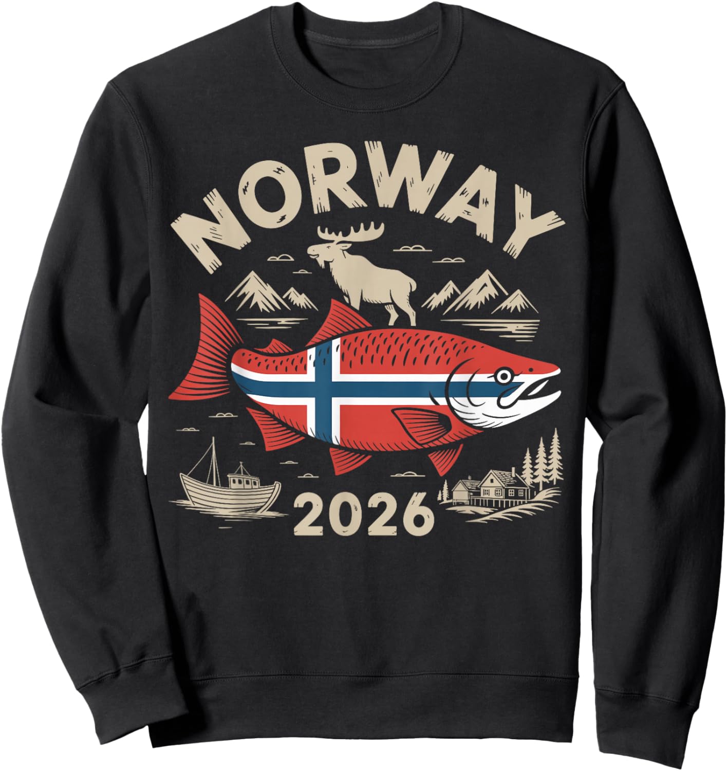 Norwegen 2026 Tour Angeln Sweatshirt - Sweatshirt | Black
