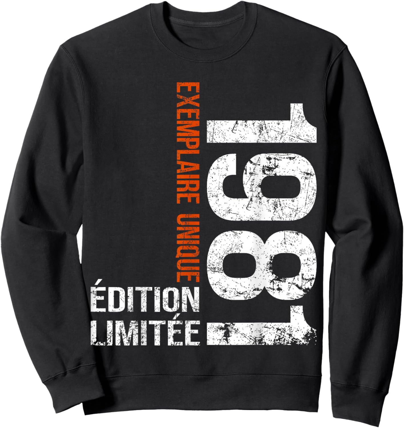 Vintage 1981 Gift 45 Years Man Birthday Humour Sweatshirt - Sweatshirt | Black