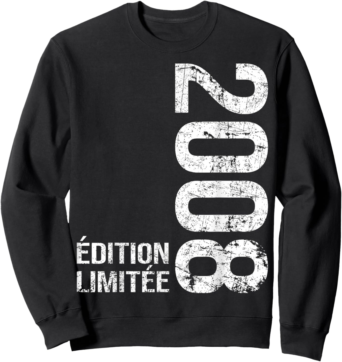 18 Years Men Boy Birthday Humour Vintage 2008 Sweatshirt - Sweatshirt | Black