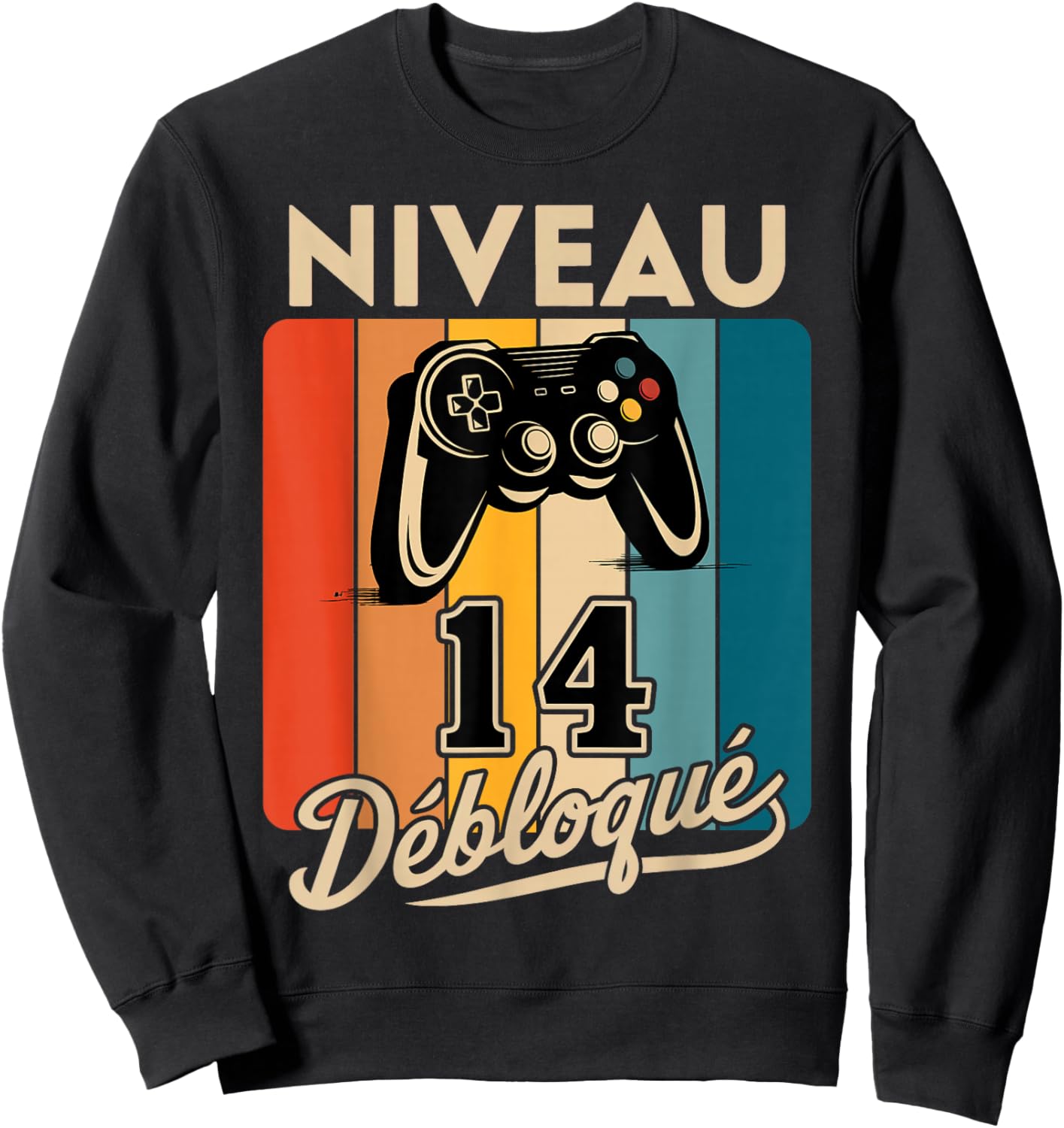 Level 14 Boy 2012 Birthday Gamer Level 14 Boy Sweatshirt - Sweatshirt | Black