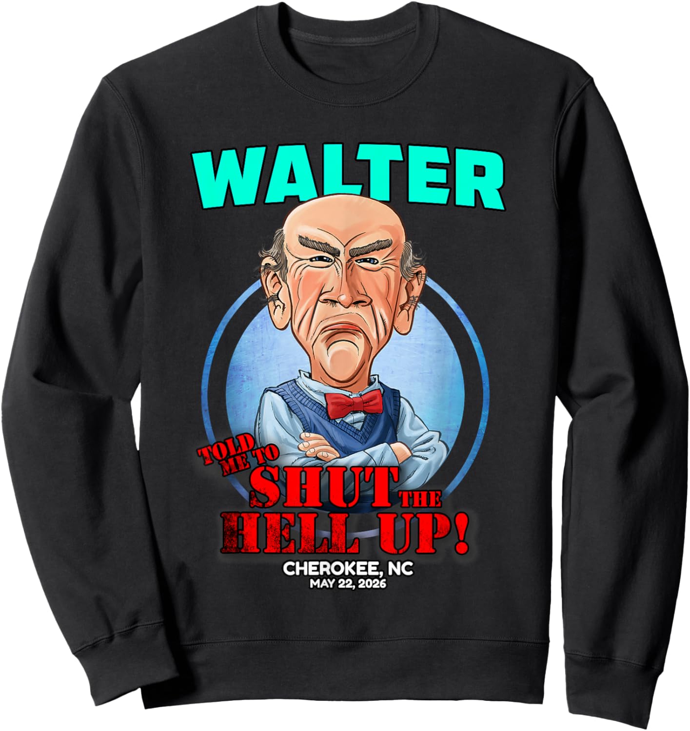 Walter Cherokee, NC (2026) Sweatshirt - Sweatshirt | Black
