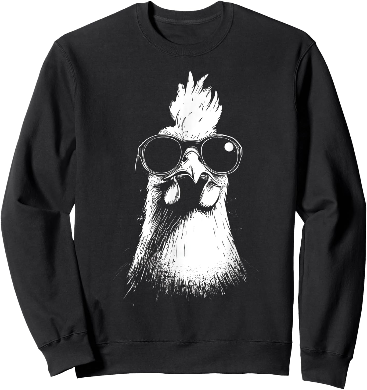 Funny Chicken cool Graffiti Urban art street Sweatshirt - Sweatshirt | Black