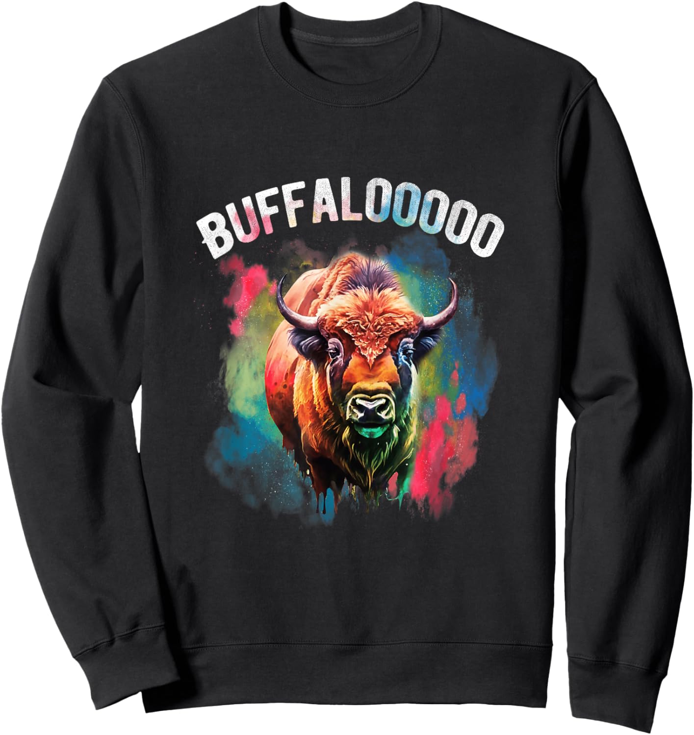 Lucky Buffalo Casino Slot Machine BUFFALOOOOO Gambling Sweatshirt - Sweatshirt | Black