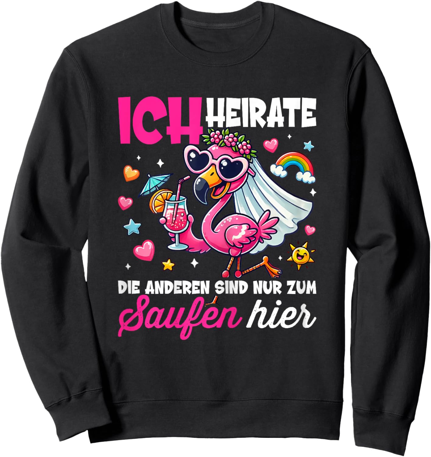 Bride JGA Women Poltern Stag Night Women Sweatshirt - Sweatshirt | Black