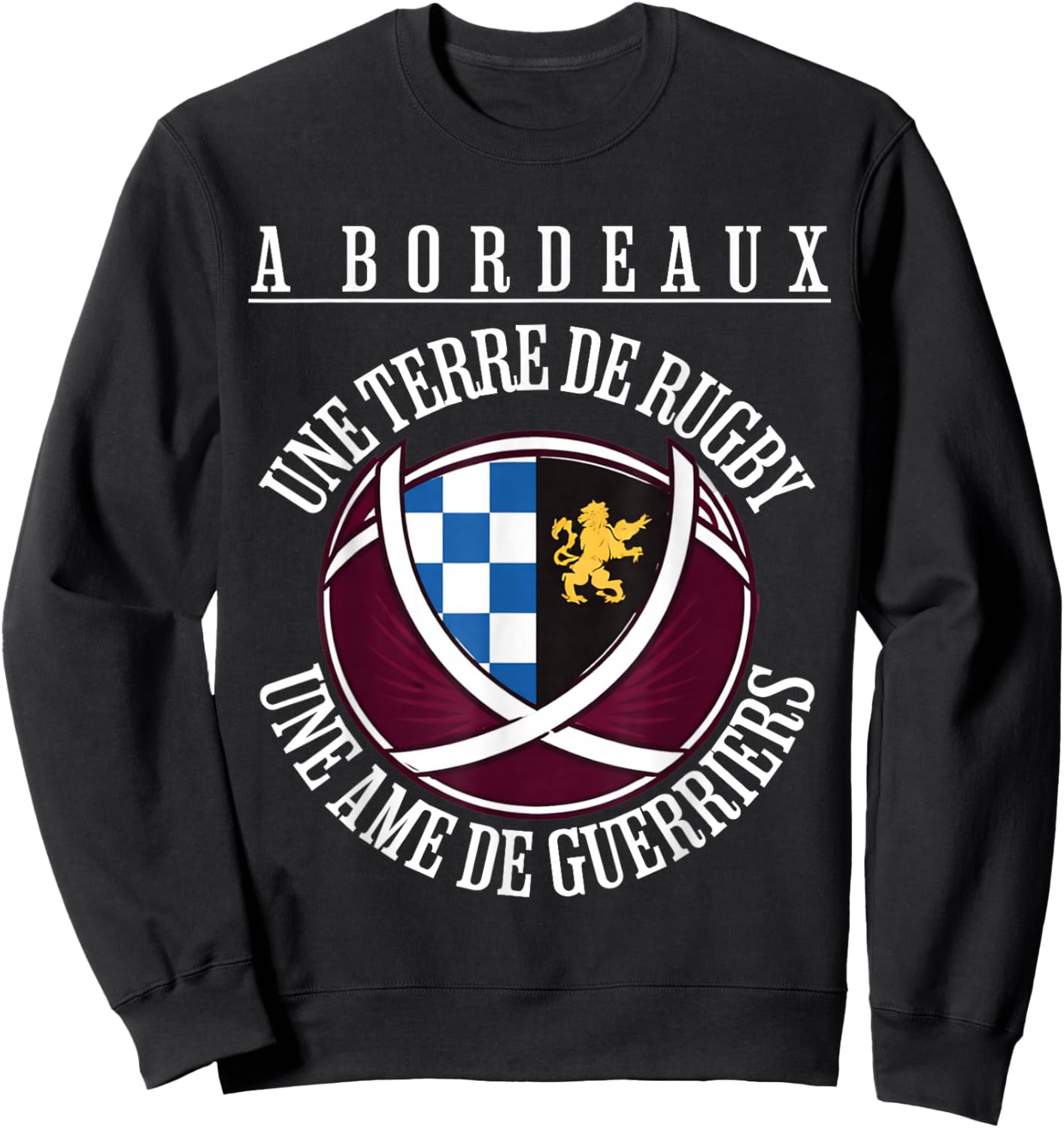 Bordeaux Rugby UBB Rugby Supporter Jersey Bordeaux Sweatshirt - Sweatshirt | Black