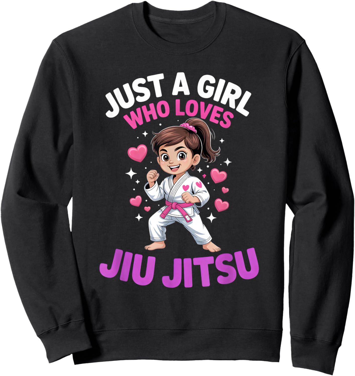 Girls Jiu Jitsu Sweatshirt - Sweatshirt | Black
