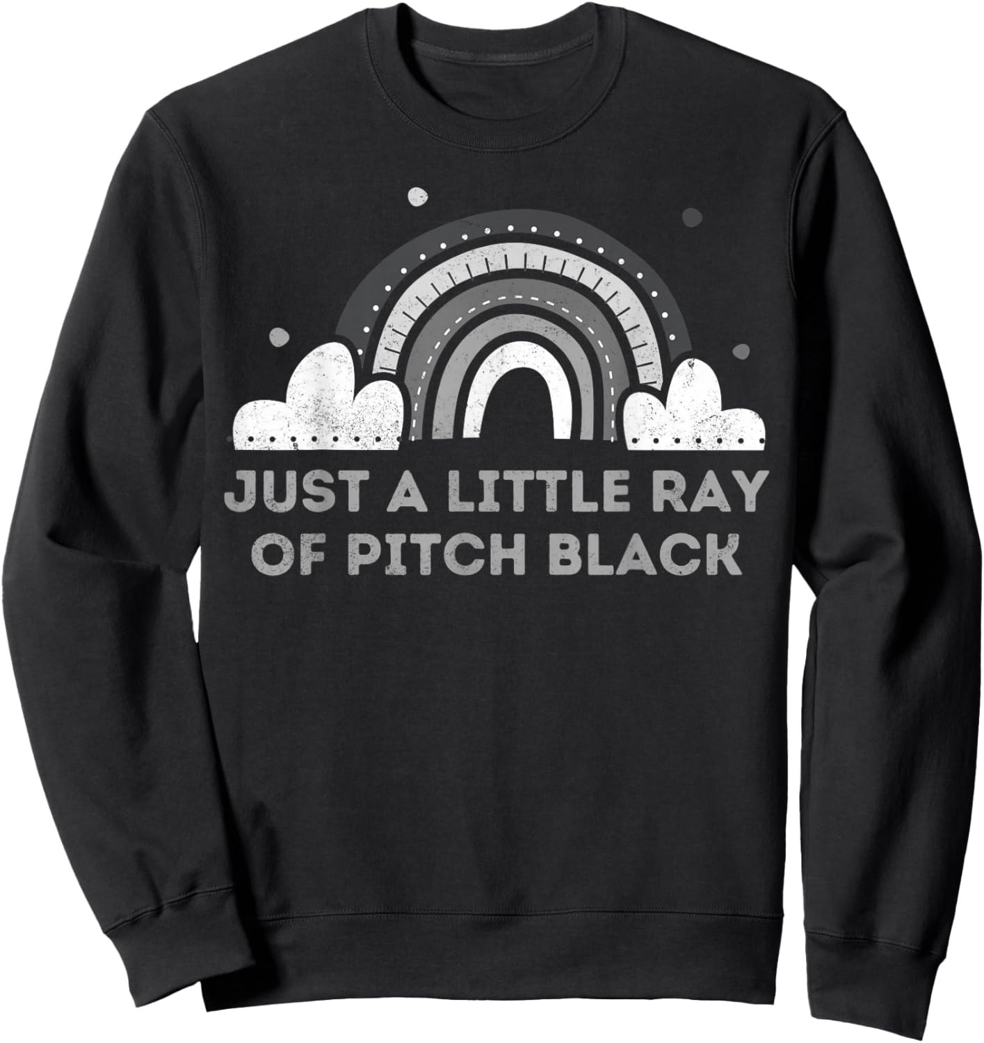 A Little Ray Of Pitch Black Sweatshirt - Sweatshirt | Black