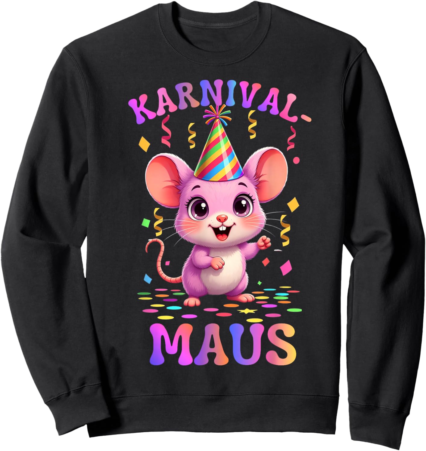 Carnival Mouse Cute Fancy Dress Motif for Family Sweatshirt - Sweatshirt | Black