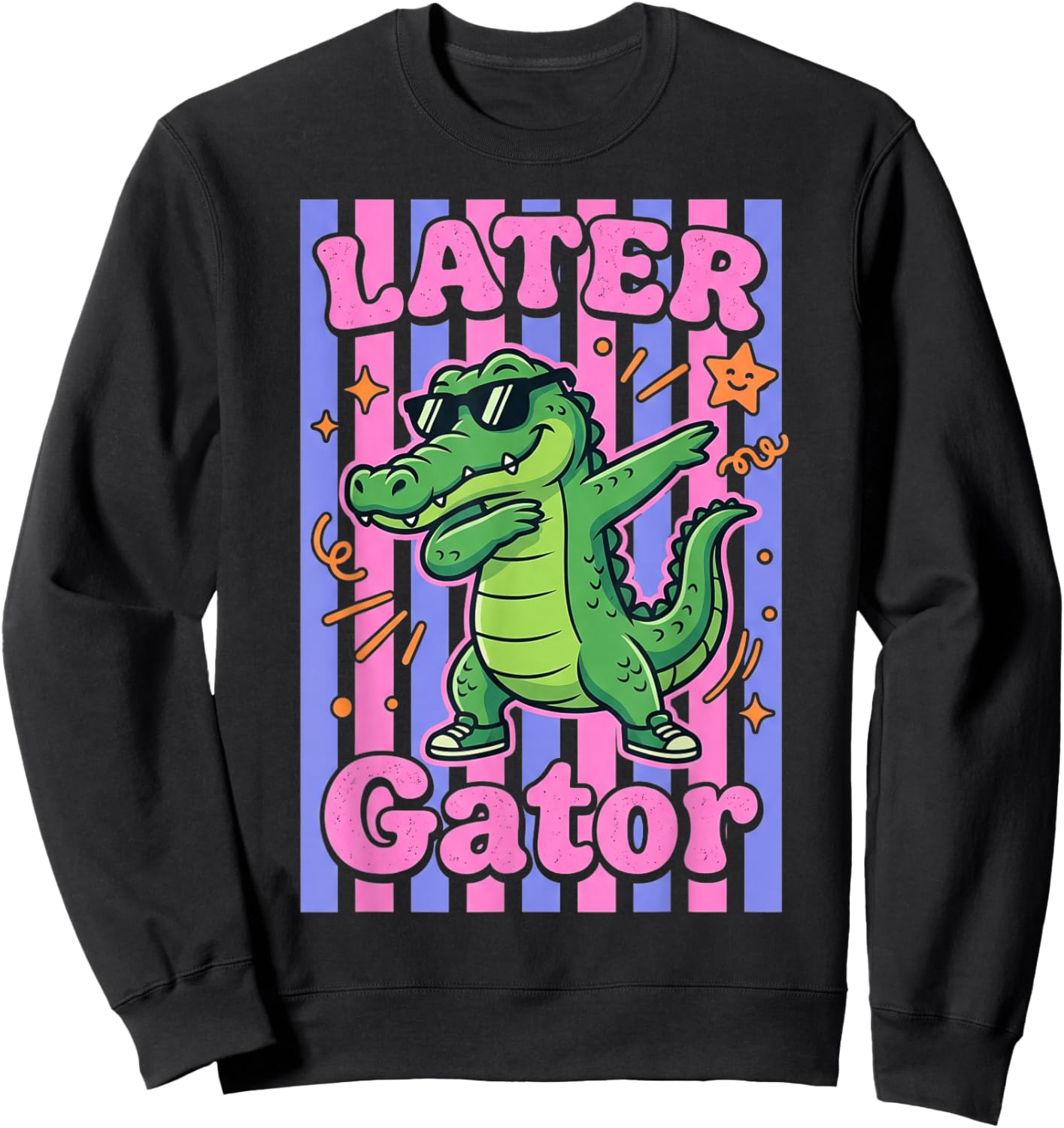 Alligator See You Later Teacher Summer Last Day of School Sweatshirt - Sweatshirt | Black