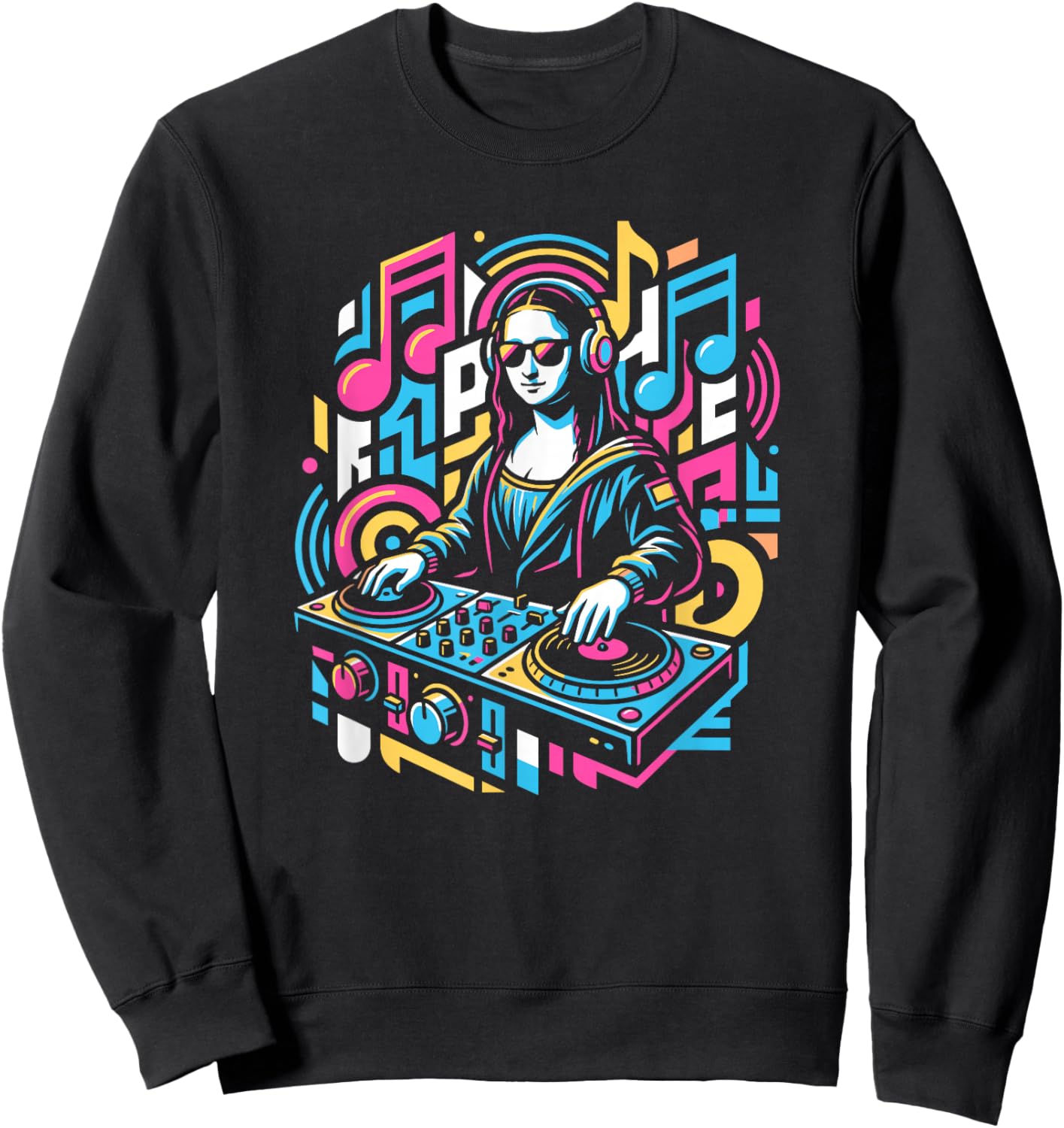 DJ Joconde, Design, Musique, Modern, Festival, Pop Art Sweatshirt - Sweatshirt | Black