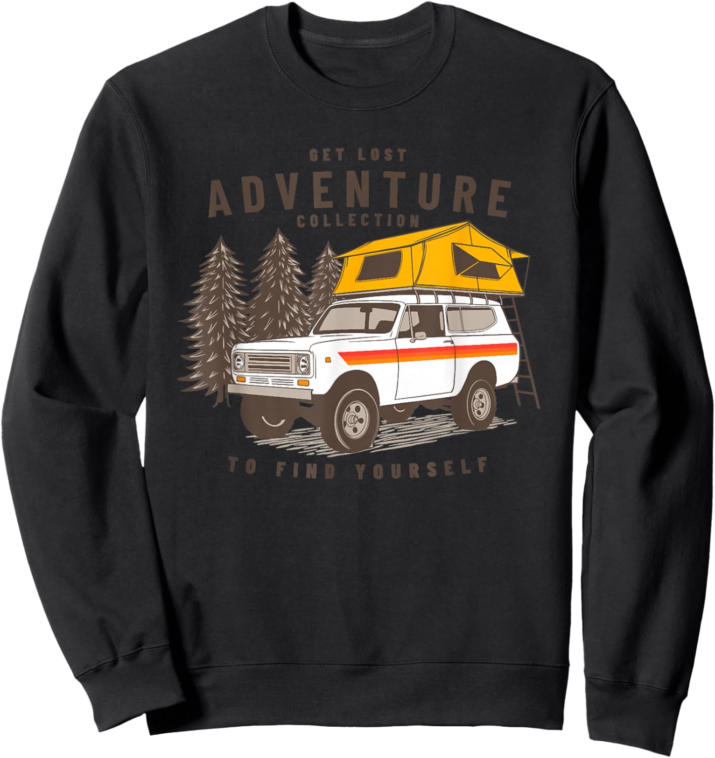 International scout 2 to find your self camping car Sweatshirt - Sweatshirt | Black