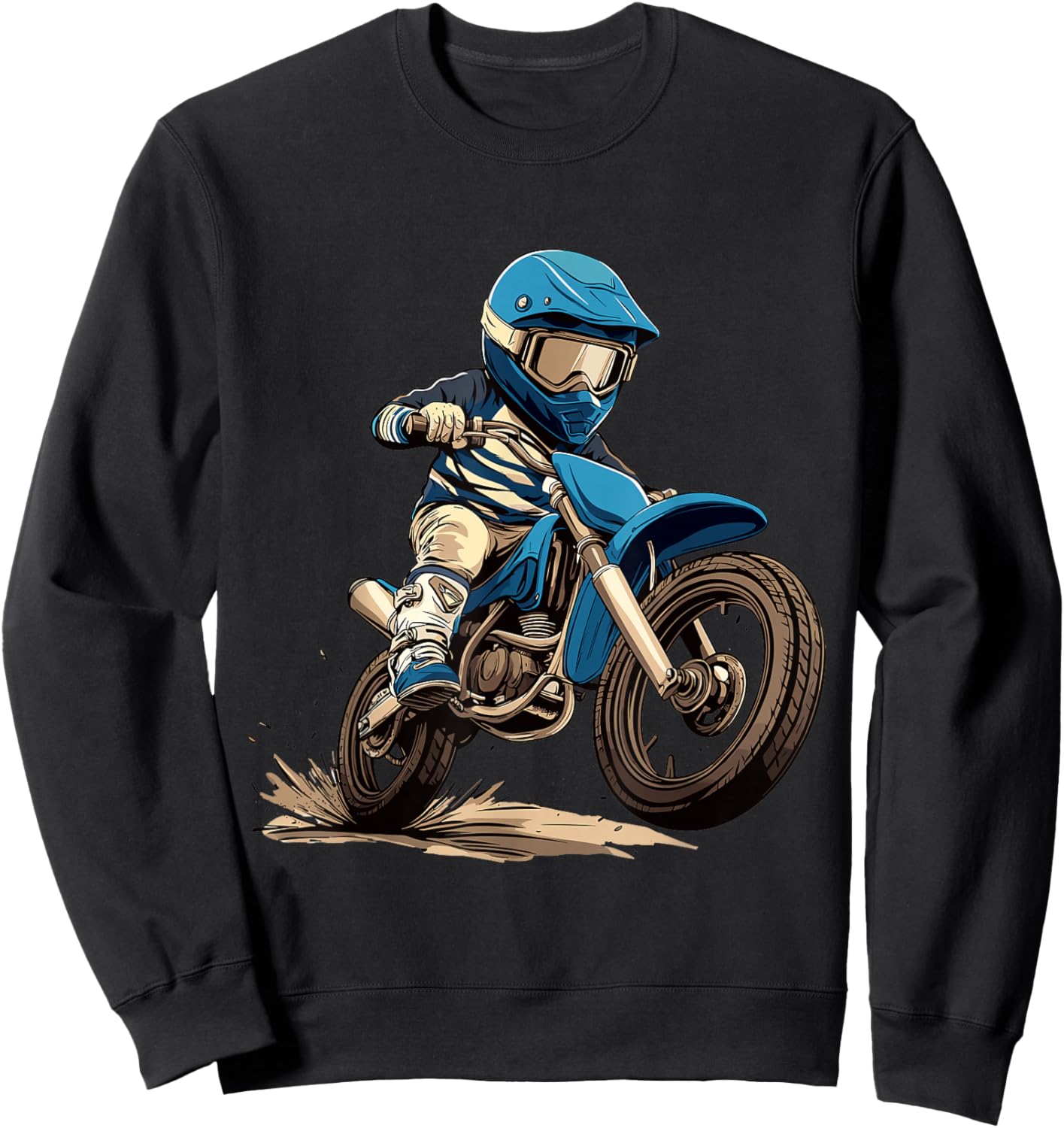Kids Dirt Bike Sweatshirt - Sweatshirt | Black