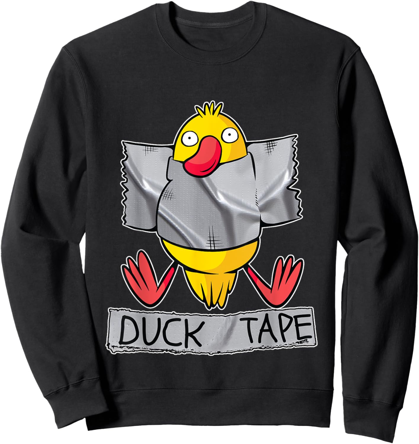 Funny Duck Tape Sweatshirt - Sweatshirt | Black