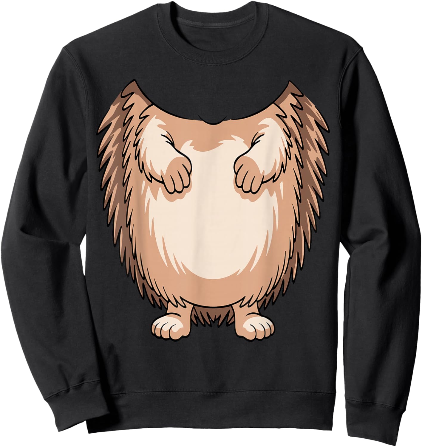 Hedgehog Shirt Adult Men Women Kids Hedgehog Costume Sweatshirt - Sweatshirt | Black