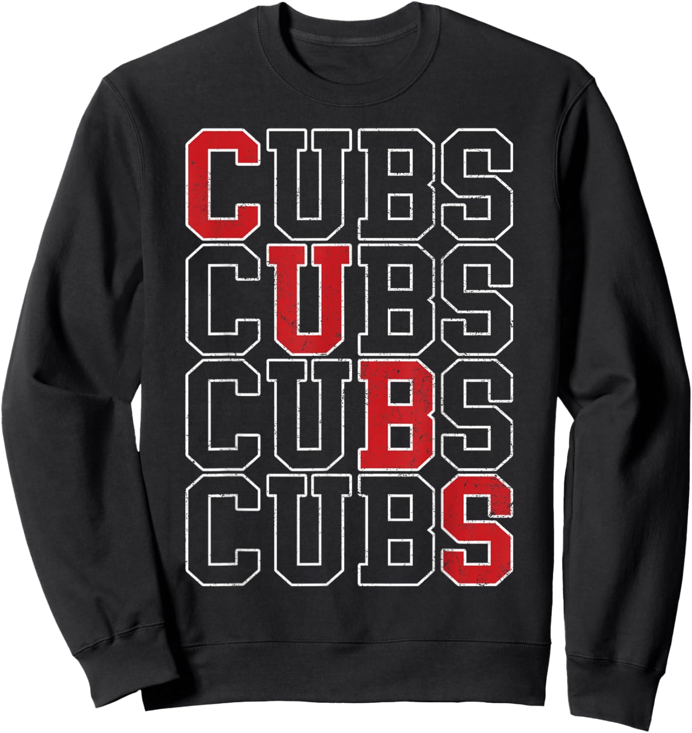Vintage Cubs Gifts Women Boys Girls Kids Sweatshirt - Sweatshirt | Black