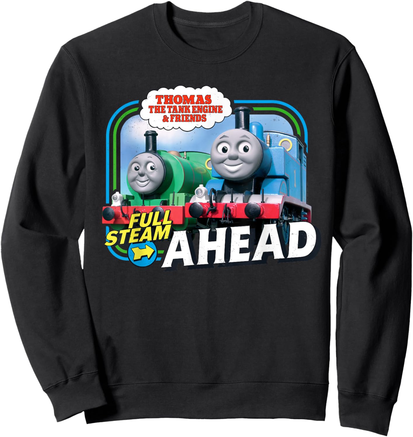 Thomas & Friends Full Steam Ahead Sweatshirt - Sweatshirt | Black
