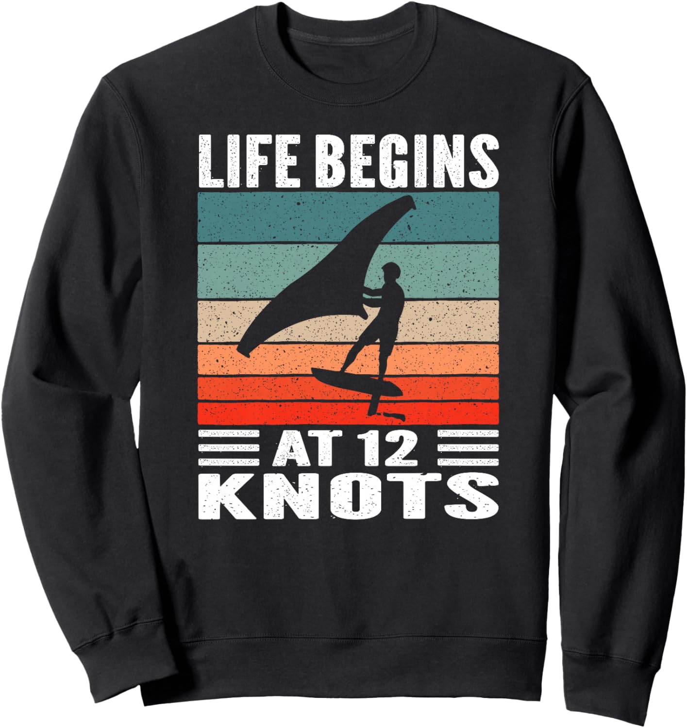 Wing Foiling Surfing Wing Foil Surf Surfer Sports Nautiques Haut de Gamme Sweatshirt - Sweatshirt | Black